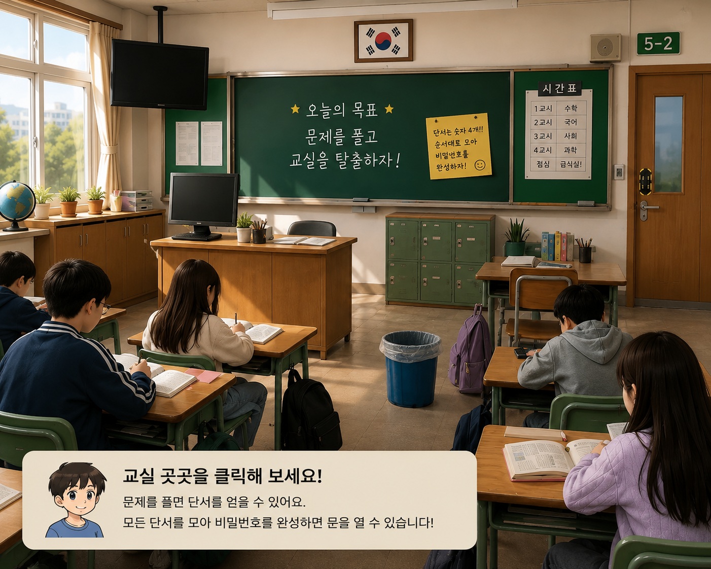 학생들이 있는 교실